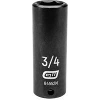 SAE Socket, Impact, 3/4", 1/2" Drive, 6 Points, Deep Nia-Chem Ltd.