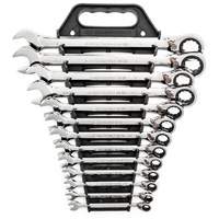72-Tooth 12 Point Reversible Ratcheting SAE Wrench Set, Combination, 13 Pieces, Imperial Nia-Chem Ltd.