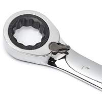72-Tooth 12 Point Reversible Ratcheting SAE Wrench Set with Tool Roll, Combination, 7 Pieces, Imperial Nia-Chem Ltd.