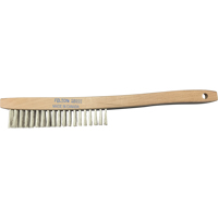 Brosses de nettoyage &agrave; manche recourb&eacute;, Acier inoxydable, 4 x 19 rangs de fils, Longueur 14" Nia-Chem Ltd.