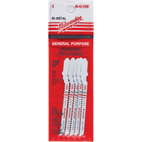 Lame de scie sauteuse, Bim&eacute;tal, Tige en T, 3" lo, 12 dents par pouce Nia-Chem Ltd.