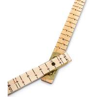 R&egrave;gle de maçon surdimensionn&eacute; Red End, 6' lo, Bois, Graduations de 1/16" Nia-Chem Ltd.