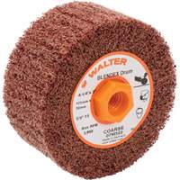 Blendex Surface Conditioning Drum, 4-1/4" Dia. x 2" W, 5/8"-11 Arbor, Coarse Grit Nia-Chem Ltd.
