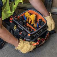 Tradesman Pro Tool Tote, Ballistic Nylon, 40 Pockets, Black/Orange Nia-Chem Ltd.