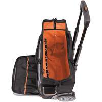 Tradesman Pro Rolling Tool Bag, Ballistic Polyester, 24 Pockets, Black/Orange Nia-Chem Ltd.