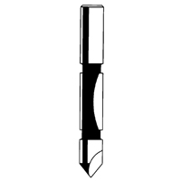 Fraise - foret guide pour panneau, 1/4" dia, 3/4" ha, 2-1/4" lo, 1/4" Manche Nia-Chem Ltd.
