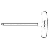 Cl&eacute; hexagonale individuelle SAE, embout Sph&eacute;rique, 3/32" x 6" lo, Poign&eacute;e en T Nia-Chem Ltd.