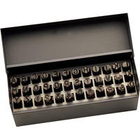 Jeu de lettres et num&eacute;ros pour estampage &agrave; la main, 36 morceaux Nia-Chem Ltd.