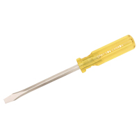 Slotted Screwdriver, 1/4", 6-3/4" L, Plastic Handle Nia-Chem Ltd.