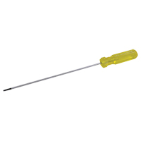 Electrician's Slotted Screwdriver, 1/8" Tip, Round, 6-1/2" L, Plastic Handle Nia-Chem Ltd.