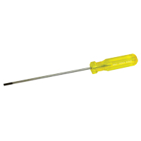 Electrician's Slotted Screwdriver, 5/32" Tip, Round, 9-1/2" L, Plastic Handle Nia-Chem Ltd.