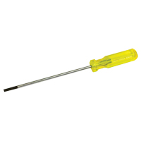 Electrician's Slotted Screwdriver, 3/16" Tip, Round, 9-1/2" L, Plastic Handle Nia-Chem Ltd.