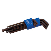 Long Arm Ball Hex Key Set, 9 Pcs., Metric Nia-Chem Ltd.