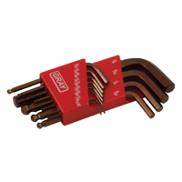 Short Ball End Hex Key Set, 13 Pcs., Imperial Nia-Chem Ltd.
