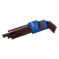 Extra Long Arm Hex Key Set, 9 Pcs., Metric Nia-Chem Ltd.