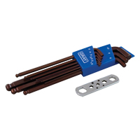 Long Arm Ball Hex Key Set, 9 Pcs., Metric Nia-Chem Ltd.