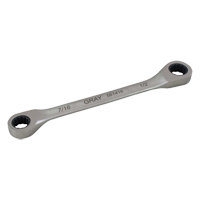Double Box End Gear Ratcheting Wrench, 12 Point, 5/16" x 3/8", Plain Finish Nia-Chem Ltd.