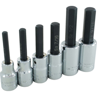 Hex Head Socket Set, Hex, 1/2" Drive, 6 Pcs Nia-Chem Ltd.