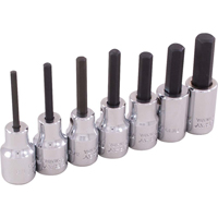 Hex Head Socket Set, Hex, 3/8" Drive, 7 Pcs Nia-Chem Ltd.