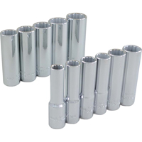 Socket Set, 11 Pcs, 3/8" Drive Size, Deep Nia-Chem Ltd.