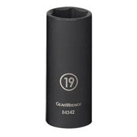 Socket, Impact, 13 mm, 3/8" Drive, 6 Points, Deep Nia-Chem Ltd.