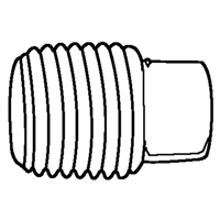 Bouchon de tuyau (t&ecirc;te carr&eacute;e), 1/8" dia., Laiton Nia-Chem Ltd.