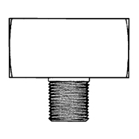 Male Branch Tee, Brass, 1/8" Nia-Chem Ltd.