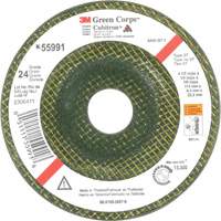 Green Corps™ Depressed Centre Wheel, 4-1/2" x 1/4", 7/8" arbor, Ceramic, Type 27 UAE291 | Nia-Chem Ltd.
