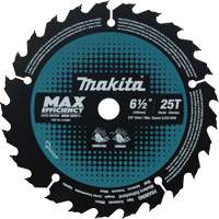 Max-Efficiency Circular Saw Blade, 6-1/2", 25 Teeth, Laminate/Wood Use Nia-Chem Ltd.