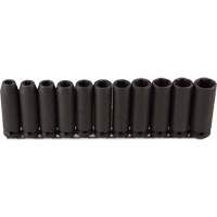 Jeu de douilles longues, 11 Mcx, Chocs, Prise de 1/2", Profond Nia-Chem Ltd.