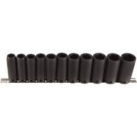 Jeu de douilles longues, 11 Mcx, Chocs, Prise de 1/2", Profond Nia-Chem Ltd.