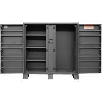Armoire de rangement avec tablettes pour le chantier, Acier, 47,5 pi³, Gris Nia-Chem Ltd.