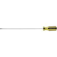100 PLUS&reg; Extra-Light Cabinet Tip Screwdriver, 1/8" Tip, Round, 6-5/8" L, Plastic Handle Nia-Chem Ltd.