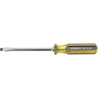 100 PLUS&reg; Standard Slotted Tip Screwdriver, 5/16" Tip, Square, 11-1/8" L, Plastic Handle Nia-Chem Ltd.