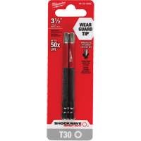 Shockwave Impact Duty Screwdriver Bit, Torx, T-30 Tip, 1/4" Drive Size, 3-1/2" Length Nia-Chem Ltd.