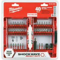 Jeu de 40 embouts de visseuse &agrave; percussion Shockwave Impact-Duty Nia-Chem Ltd.