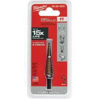 Step Drill Bit, 1/8"/#1 - 1/2"/#1 , 1/32" Increments, High Speed Cobalt Nia-Chem Ltd.