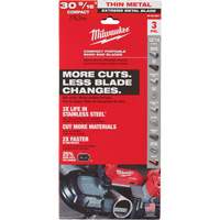 Lames-ruban pour coupes de m&eacute;taux extr&ecirc;mes, Acier rapide, 30-9/16" lo x 1/2" la x &eacute;paisseur 0,02", 12/14 dents par pouce Nia-Chem Ltd.