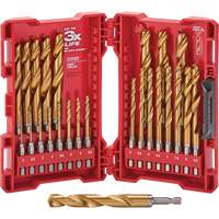 Shockwave Red Helix Metric Drill Bit Set, 25 Pieces, Titanium Nia-Chem Ltd.