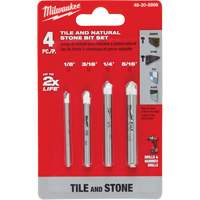 Natural Stone Bit Set, 4 Pieces, Carbide Nia-Chem Ltd.