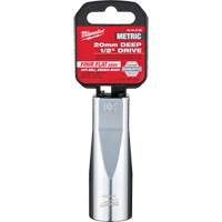 Metric Socket with Four Flat Sides, 20 mm, 1/2" Drive, 6 Points, Deep Nia-Chem Ltd.