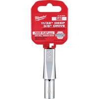 SAE Socket with Four Flat Sides, 11/32", 3/8" Drive, 6 Points, Deep Nia-Chem Ltd.