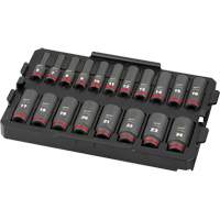 Shockwave Impact Duty Packout Socket Set, 19 Pcs, Impact, 3/8" Drive Size, Deep Nia-Chem Ltd.