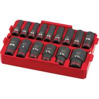 Shockwave Impact Duty Packout SAE Socket Set, 15 Pcs, Impact, 1/2" Drive Size, Deep Nia-Chem Ltd.