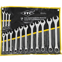 ICW-14PS Polished Wrench Set, Combination, 14 Pieces, Imperial Nia-Chem Ltd.