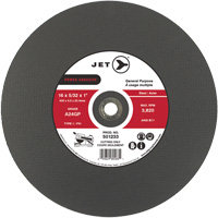 Meule &agrave; tronçonner Power Abrasive A24GP, 20" x 5/32", Arbre de 1", Type 1, 3000 Tr/min Nia-Chem Ltd.