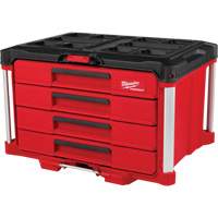 PackOut 4-Drawer Tool Box, 16-3/10" x 22-1/5" x 14-3/10", Red Nia-Chem Ltd.