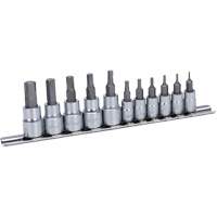 JHBS-11S Hextractor SAE Bit Socket Set, Hex, 1/4"/3/8" Drive, 11 Pcs Nia-Chem Ltd.