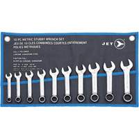 SCWS-10M Stubby Wrench Sets, Combination, 10 Pieces, Metric Nia-Chem Ltd.