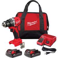 M18 Compact Brushless Drill/ Driver Kit, Lithium-Ion, 18 V, 1/2" Chuck, 550 in-lbs Torque Nia-Chem Ltd.
